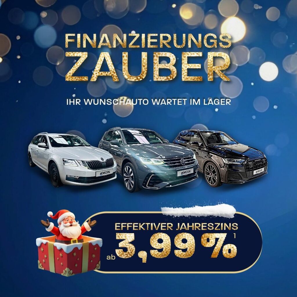 Gebrauchtwagen-Finanzierung effektiver Zinssatz 3,99%